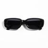 12PCS Vintage Black Square Sunglasses Woman Luxury Brand Small Rectangle Sun Glasses Female Gradient Clear Mirror