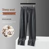Yiliteng Men's Thickened Casual Wool Blend Pants