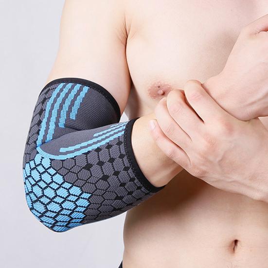 1 шт. Налокотник Вязаный Компрессионный Дышащий Амортизирующий Высокоэластичный Защита Локтя Тонкий