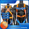 European Full Body Five-Point Electrician Harness with Double Hook.