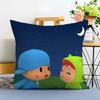 Милая наволочка с мультяшным принтом P-Pocoyo-MT, напечатанная, из матового флиса, подушка, нежная к коже, экологически чистая сублимационная печать