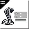 Cobra 3D Styling Metal Sticker Front Grille Badge Body Fender Car Rear Decal Decor Accessories For  SVT GT350 R GT500 Shelby