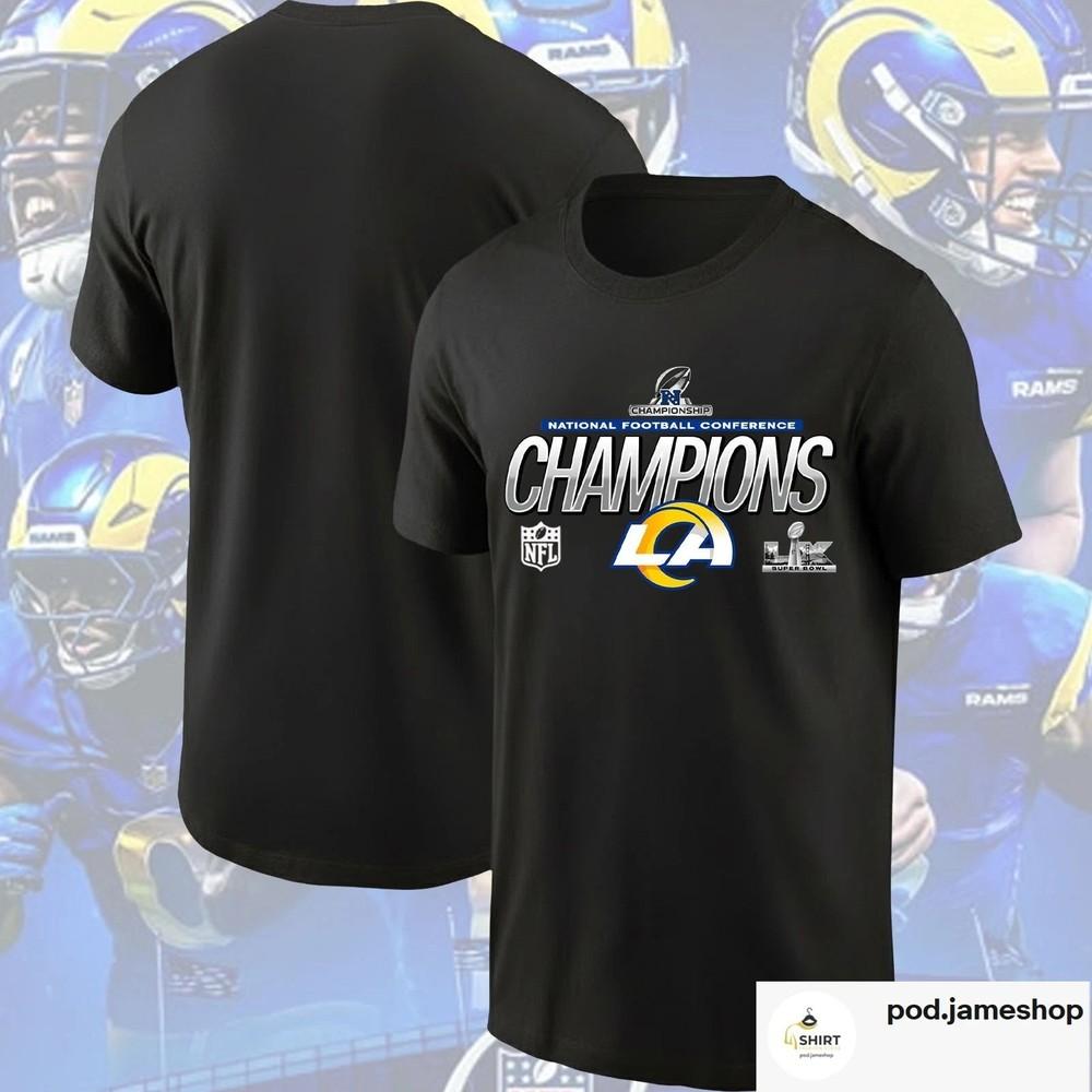 LA Ram 2025 NFC Champions Conference Champions Black Shirt S-5XL Unisex T-Shirt