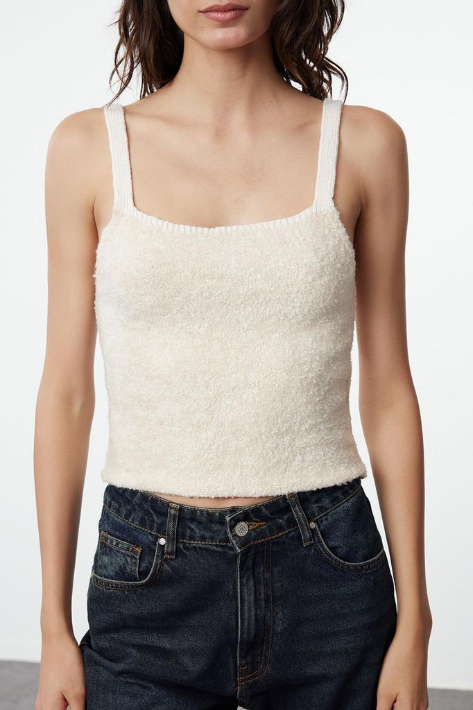 Women's Fashion Stylish Cardigan Stone Crop Soft Textured Blouse-Cardigan Set Knitwear Cardigan