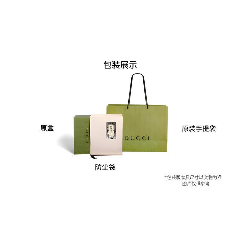 Gucci Brand Print Artificial Leather Card Holder Unisex Couple Style Sand and Brown