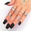 Simple Knuckle Midi Ring Set Vintage Plated Women/Girl Finger Stackable Rings Set DIY Jewelry Gifts