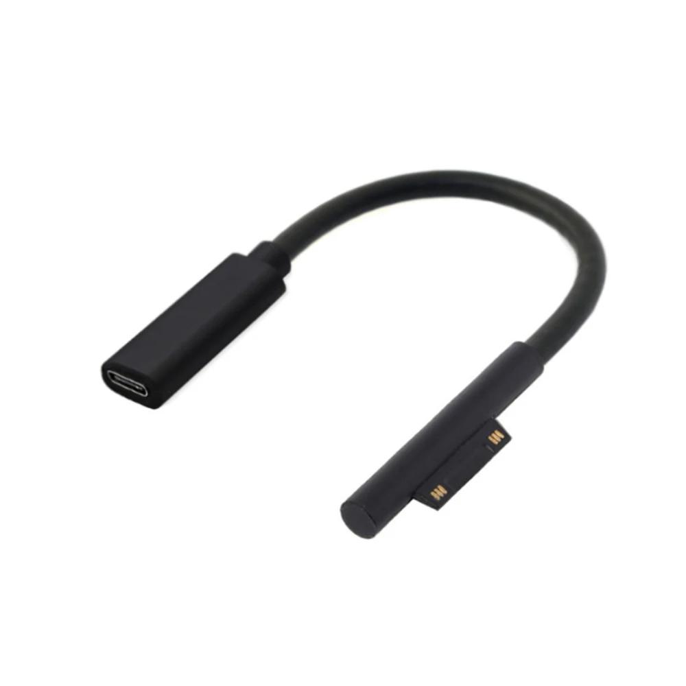 Laptop4 3 2 1 15 В 3 А Кабель для быстрой зарядки PD с разъемом Surface Connect на Type-C, Совместимый для Microsoft Surface Pro 8 7 6 5 4 3 Go3 2 1