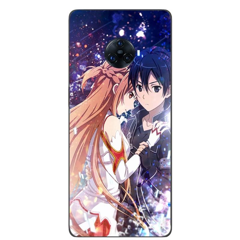 Чехол для телефона Sword Art Online Kirito для VIVO Y95 Y93 Y31 Y20 V19 V17 V15 Pro X60 NEX, мягкий черный чехол для телефона
