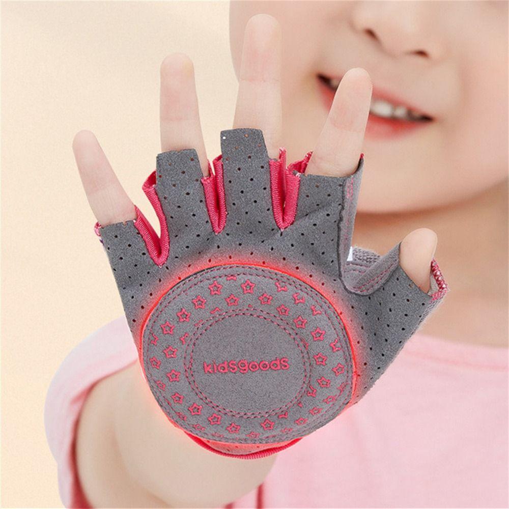 Children Mountain Bike Safe Bicycle Gloves Half Finger Gloves Sports Gloves Kids Cycling Gloves