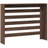 Radiator Cover in Brown Oak Finish 104 x 20 x 82 cm Engineered Wood