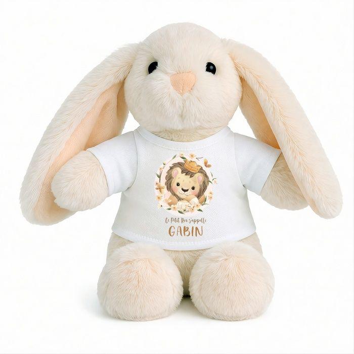 Planetee Peluche Lapin Bébé Doudou Gabin Lion Roi Cadeau Naissance Garçon Nouveau-Né Baby Shower