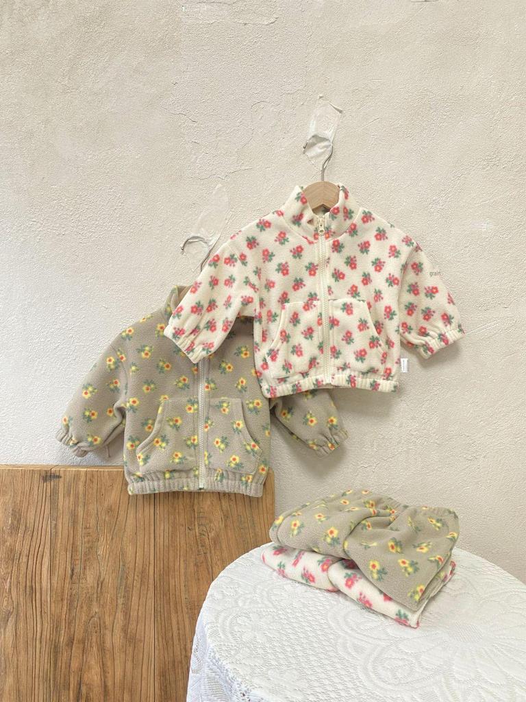 Children's Spring/Autumn Double-Sided Fleece Jacket with Zipper