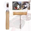 Wooden-handled Beer Tin Can Opener Multi-purpose Wine Bottle Opener