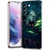 Художественный черный кот Звездная ночь Чехол для телефона для Samsung Galaxy S24 Ultra S23 FE S22 S20 S21 5G S10 S9 Plus S10E S8 Прозрачный чехол