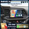 Android 14 Carplay Car Radio For Hyundai Elantra 6 2018 2019 2020 Multimedia Video Player Navigation GPS Stereo 2Din DVD WIFI+4G