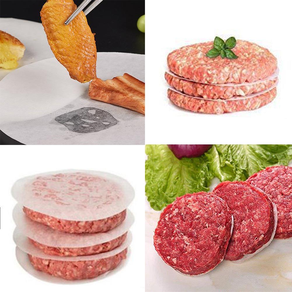 Cast Iron Burger Press or Disposable Grill Paper Heavy-Duty Patty Maker Burger Meat Press Mold /Oil Blotting Paper Kitchen Tools