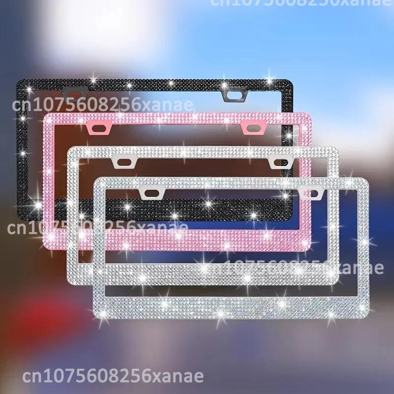 31*16 см блестящая хрустальная рамка номерного знака для женщин со стразами держатель рамки номерного знака автомобиля автомобильные аксессуары