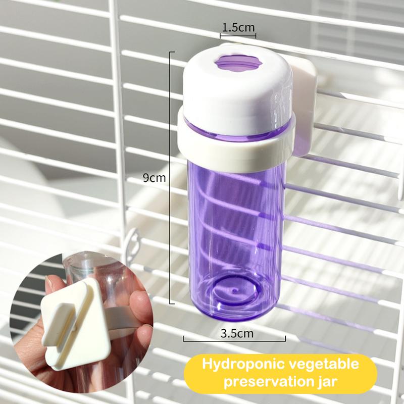 Bird Parrot Feeder Cage Vegetable Holder Preservation Jar Cage Accessories Hanging Basket Container Toys Budgie Cage Supplies