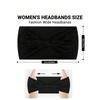Black Bow Wide Headbands For Women, Non-Slip Yoga/Workout Headwraps, Hair Accessories Made Of Fiber Turban Headband Sweatband Hair Band