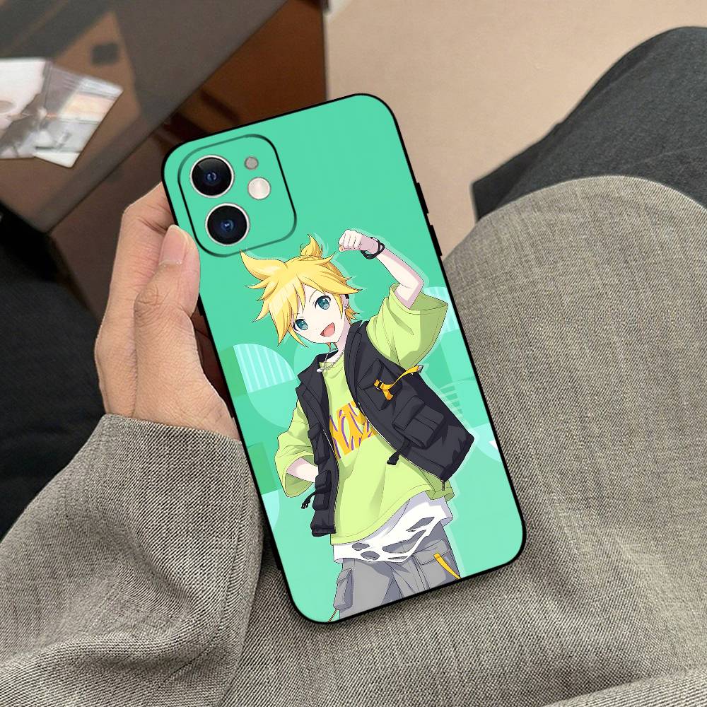 Чехол для телефона J-KagamineS Rin Len Черный чехол для телефона для IPhone 17/16/15/13/14 Pro Max/ 11Plus/X/Xr/Xs Max 13mini