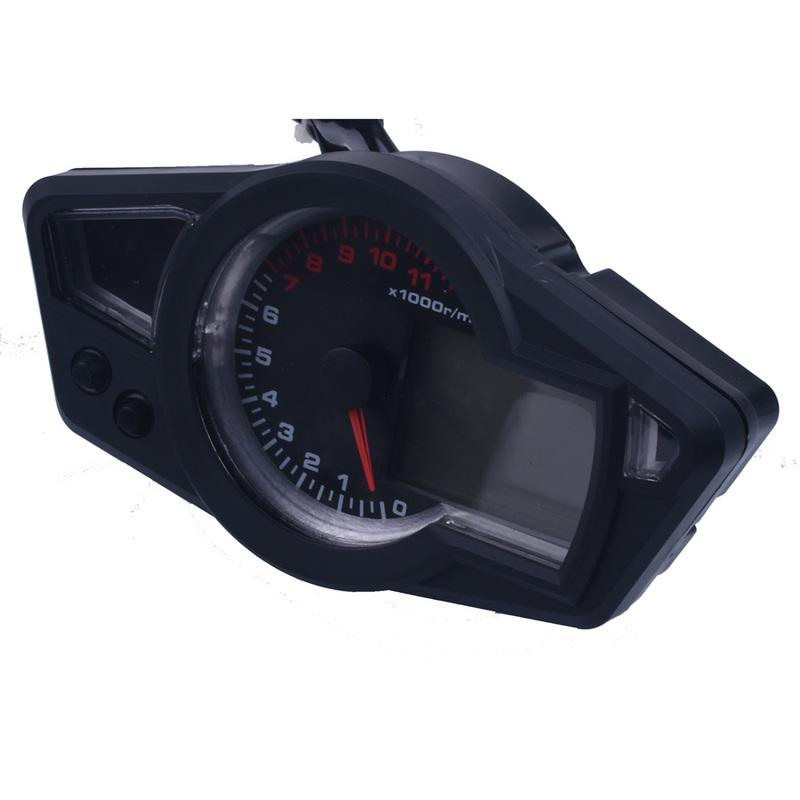 11000 об/мин 12 В ЖК Цифровой Спидометр Тахометр Одометр Мотоцикл Km/h Подсветка для всех мотоциклов