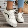 Walking Shoes Women Lace Up Cow Leather High Heel Ankle Boots Female Round Toe Fashion Sneakers Travel Sports Shoes Casual Shoes