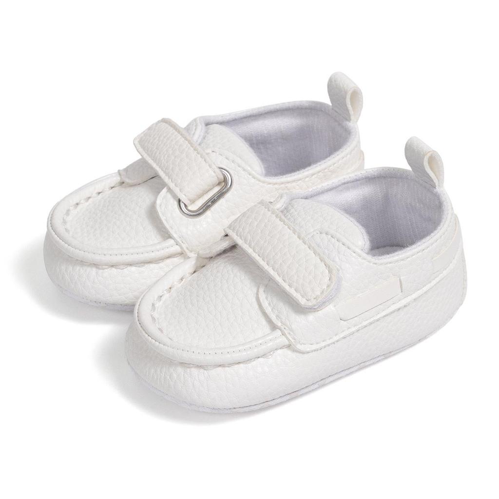 Весенне-осенние мокасины: Кожаная обувь для первых шагов для малышей 0-1 года, на мягкой подошве, в британском стиле