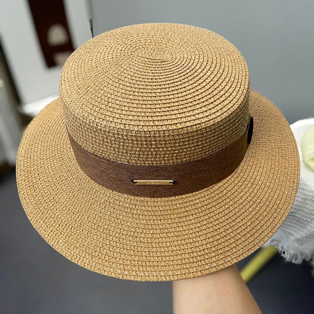 Seaside Beach Hat Lace Straw Hat Children Summer Visor Breathable Sunscreen Bucket Hat Vacation Style Straw Hat