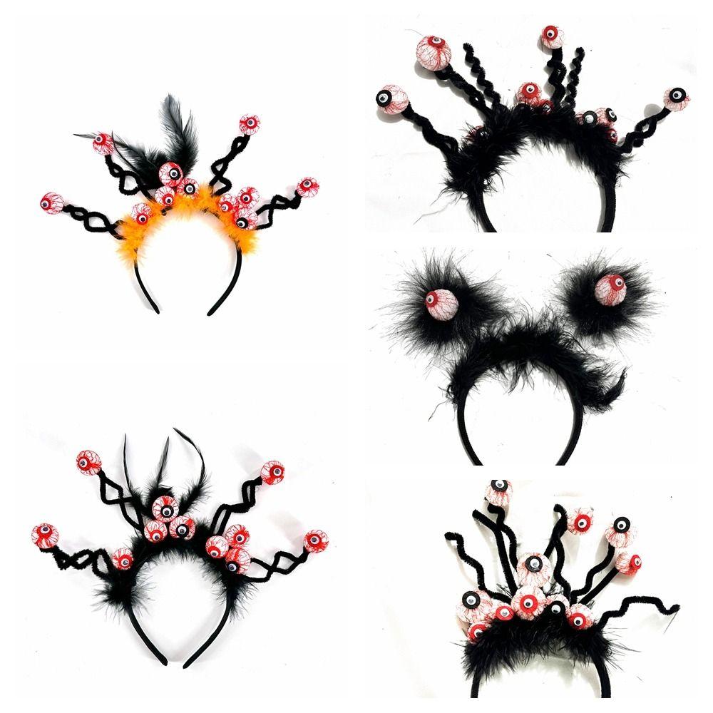 Party Decor Halloween Eyeball Headband Lightweight Horror Hair Hoop Spooky Hairband Cosplay Props