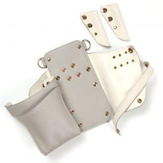 Футляр для ножниц DEEDS, производитель Siena, светло-серый, цвета слоновой кости, 4-6 шт. Футляр для ножниц, парикмахерский триммер № 329