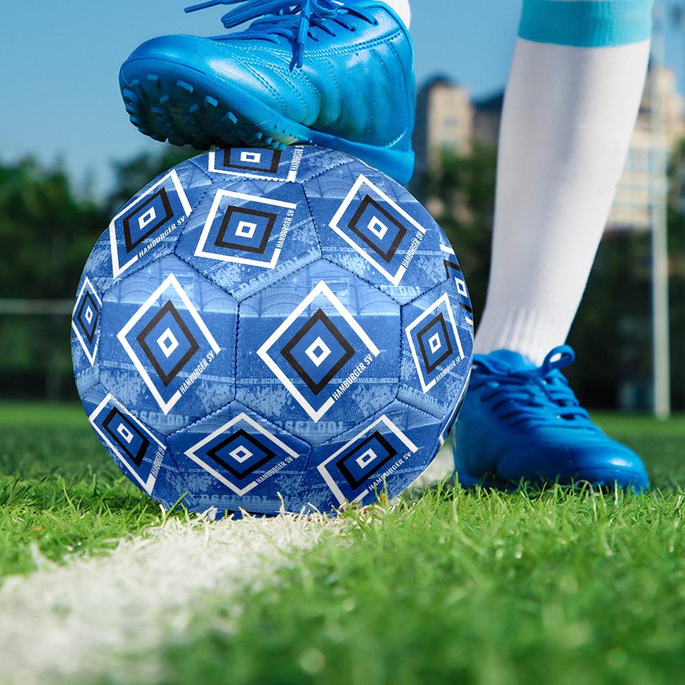 Hamburger SV HSV size5 Soccer Ball, colorful, suitable for all ages, machine-stitched, PVC material, competition grade,durable and high bounce