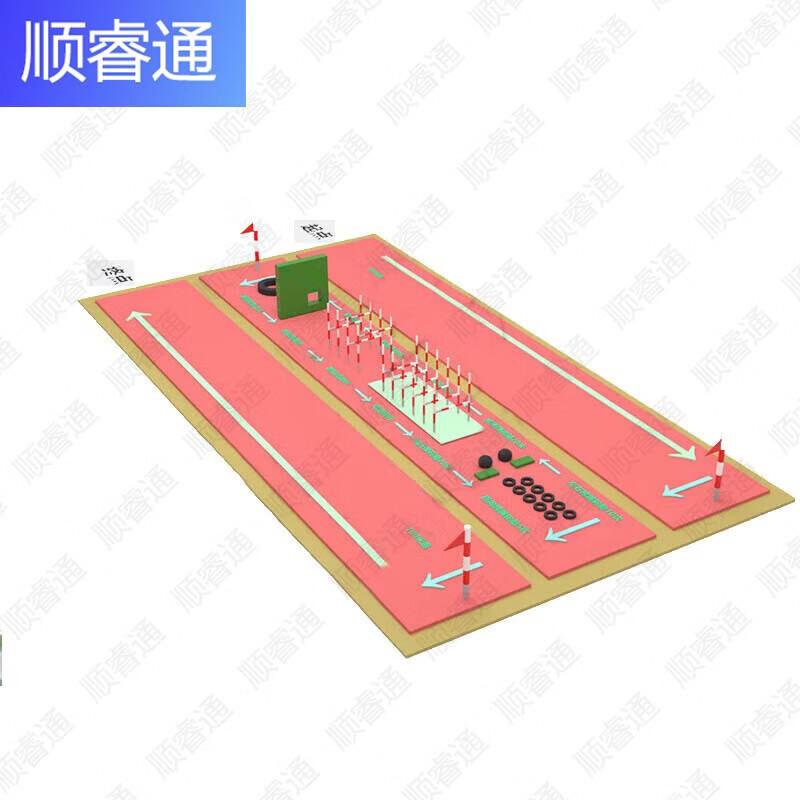 Professional 400m Obstacle Course Training System