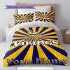 Name Custom Minnesota Vikings Pattern Bedding Set Quilt Cover Pillowcase Home Decor Gift (1 * duvet cover + 2 * pillowcase, without core)