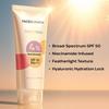 FACES CANADA Солнцезащитный крем Comfy Glow с 10% ниацинамида - 30 мл | SPF50 PA+++ | Защита от UVA и UVB | Невесомая текстура | Легкий и не оставляющий следов