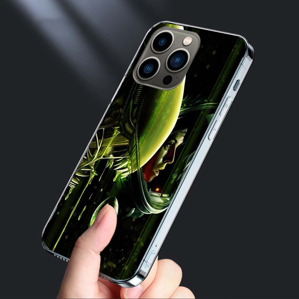Крутой чехол для телефона с ксеноморфом из фильма «Чужой» для iPhone 16E 15 Pro 14 Plus 17E 16 17 Pro Max Air 11 12 13 Mini Ударопрочный чехол Милый чехол