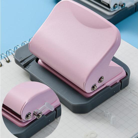 Дырокол Мощный дырокол на 6 отверстий с хранением обрезков бумаги Простой в использовании Нескользящий пластиковый дизайн Многофункциональный перфоратор для книг с отрывными листами B5