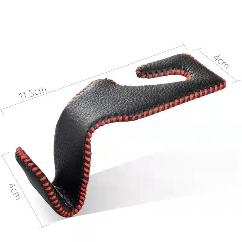 Крючки для подголовников автомобильных сидений Кожаная скрытая спинка Вешалка Держатель для хранения Органайзер Задняя полка для кошельков Сумки Аксессуары для интерьера