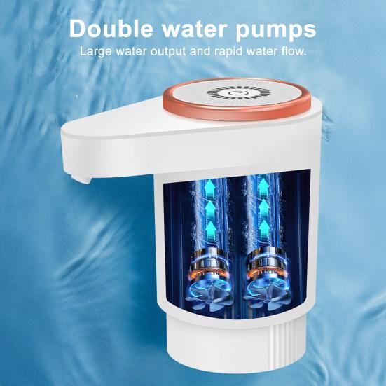 Насос для бутыли с водой Пищевой Перезаряжаемый Малошумный Универсальный Портативный Автоматический Электрический Насос-Диспенсер для Воды