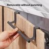 Yousheng Kitchen Towel Holder Cabinet Door Towel Bar 5kg Load-capacity Easy Installation Kitchen Dish Towel Hanger Rack