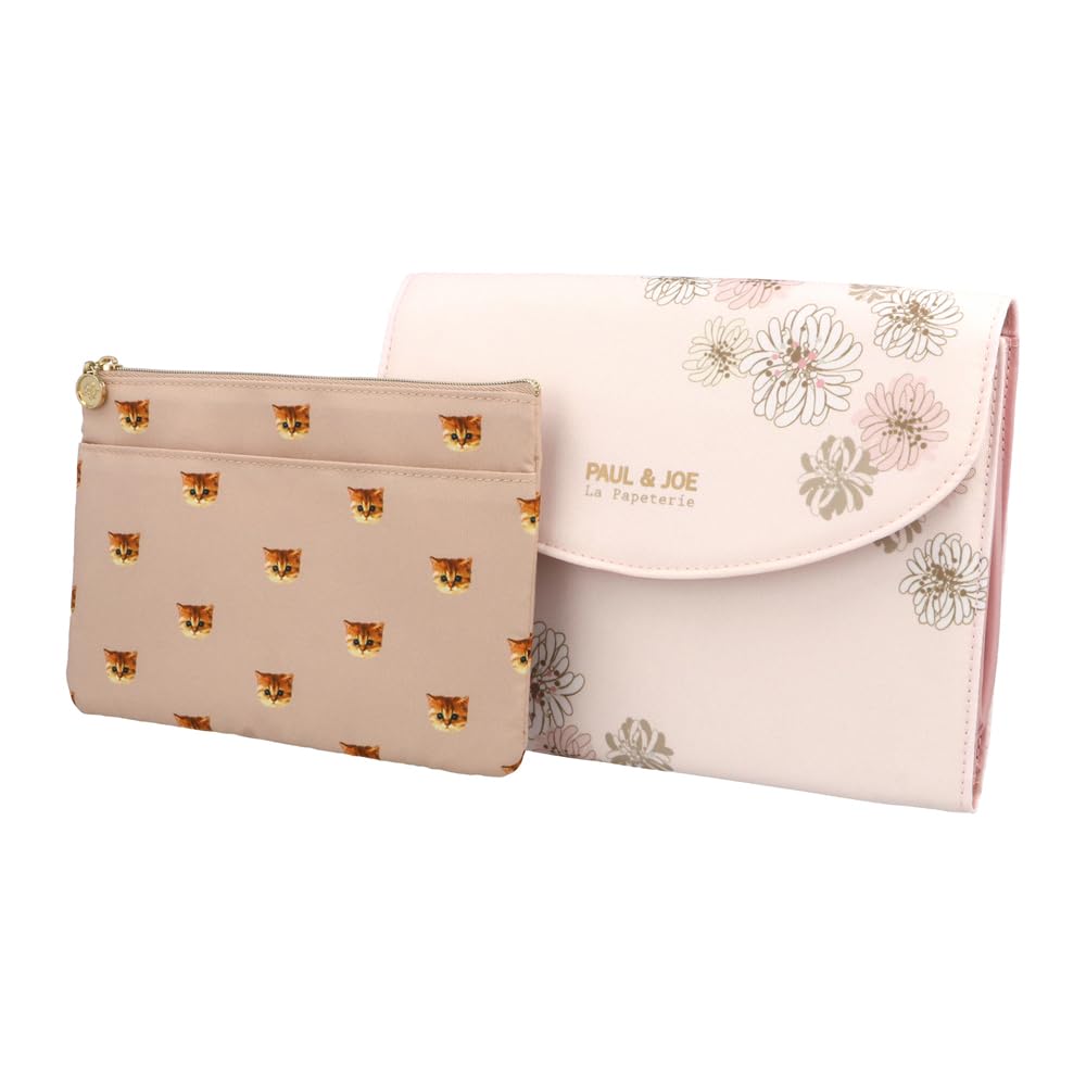 Обложка для Справочника матери и ребенка/Книжки для лекарств, тип «гармошка», Paul & Joe La Puppetrie, Хризантемово-розовый, PAJ-PO8-PK