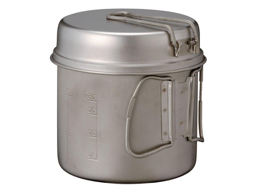 Snow Peak Cooker Titanium Lightweight Deep Trek 900 мл с чехлом для хранения для предотвращения стихийных бедствий при восхождении SCS-008T