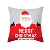 Дом Продукты Рождественская наволочка Мультяшный принт с буквами Наволочка из персиковой кожи