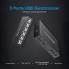 8-портовый USB-синхронизатор, Управление клавиатурой и мышью с помощью высокопроизводительного чипа, Поддержка синхронизации мыши, Антистатический, Защита от помех для ПК