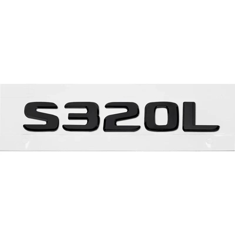3D Letter Car Emblem Rear Trunk Badge Sticker Decal for Mercedes Benz S300L S320L S500L S500 S550 S600L S600 S650 S Class QN1