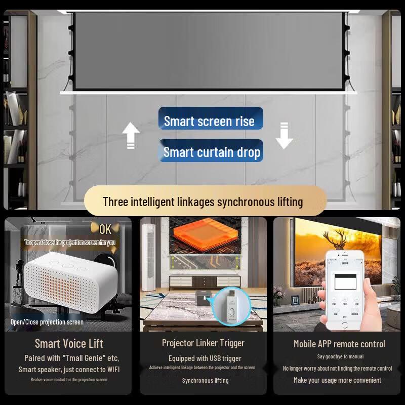 Panasonic Smart Hidden Pull-String Projector Screen (CN version)