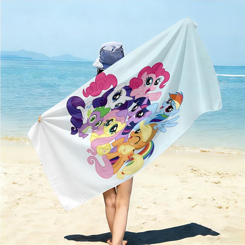 1Pc Little Pony Friendship Beach Towel Microfiber Beach Towel Thin Absorbent For Beach Swimming Yoga Bath Sports 0917126