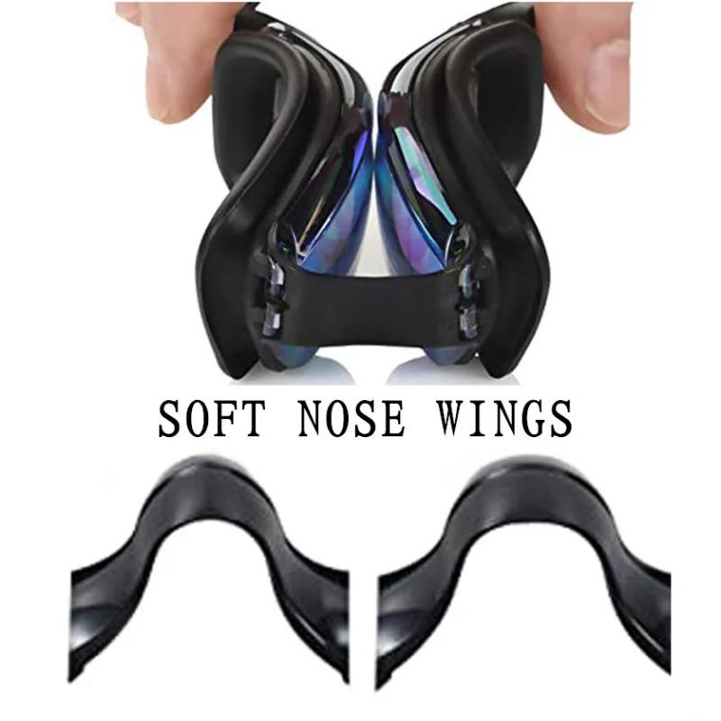 Профессиональные взрослые противотуманные очки для плавания с защитой от ультрафиолета для мужчин и женщин, водонепроницаемые, регулируемые, с берушами, футляр для очков