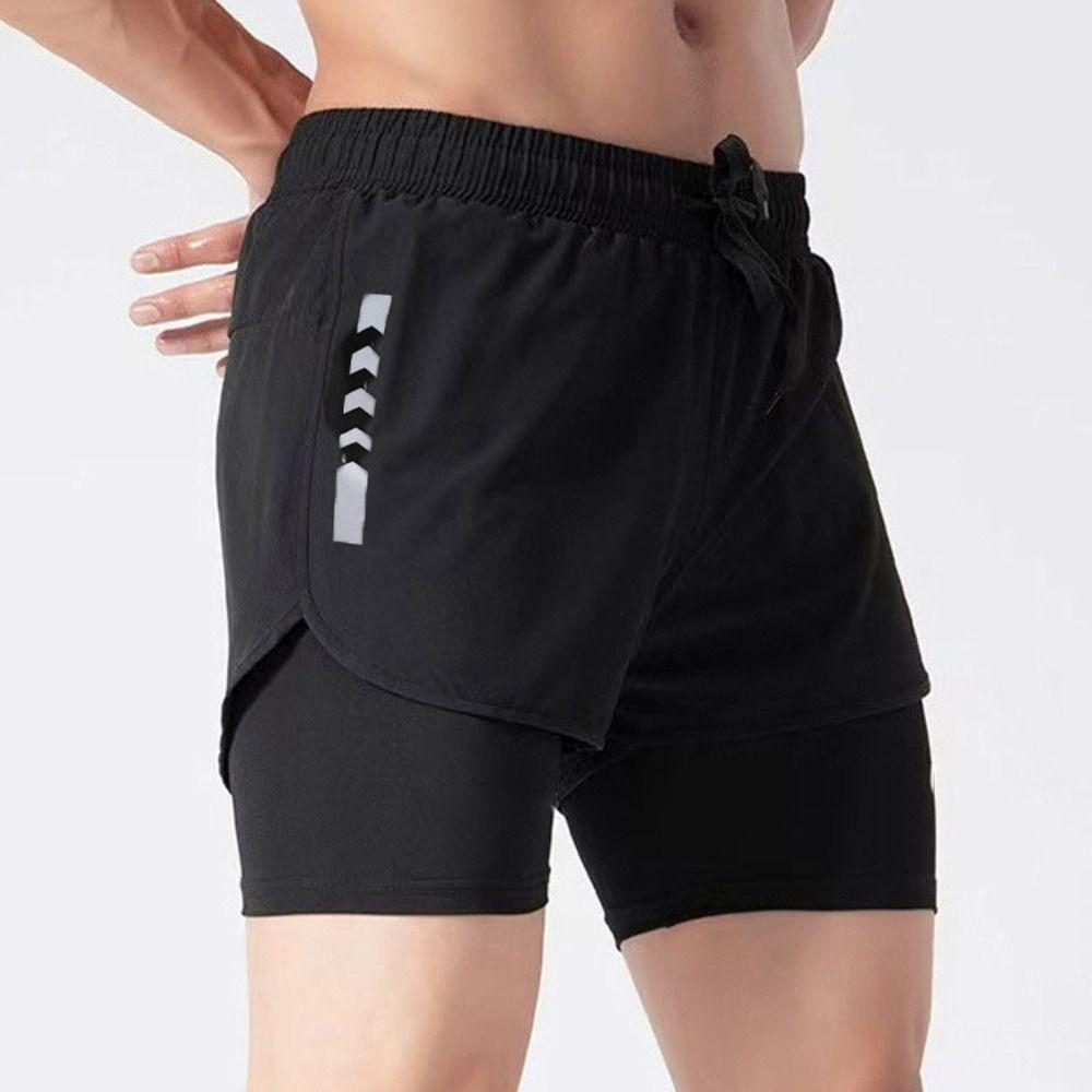 Short Pants Swimming Trunks Shorts Double Layer Men's Jogging Shorts Surfing