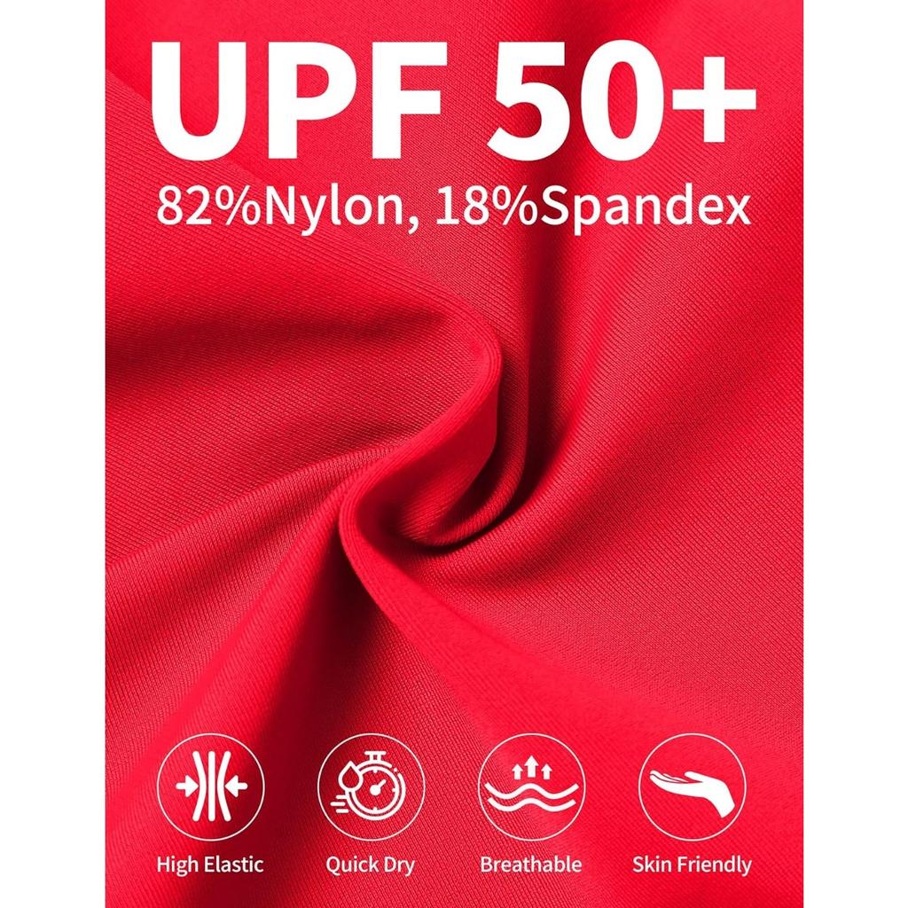 CHARMLEAKS Женский топ бикини с квадратным вырезом, быстросохнущий купальный костюм с защитой UPF 50+, только верхняя часть