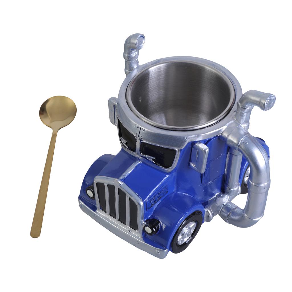 Кружка для кофе в форме грузовика, изготовленная вручную, уникальная кофейная чашка в форме грузовика для любителей кофе и грузовиков, простая в использовании